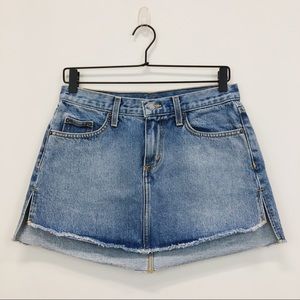 NWT Carmar High-Low Denim Skirt